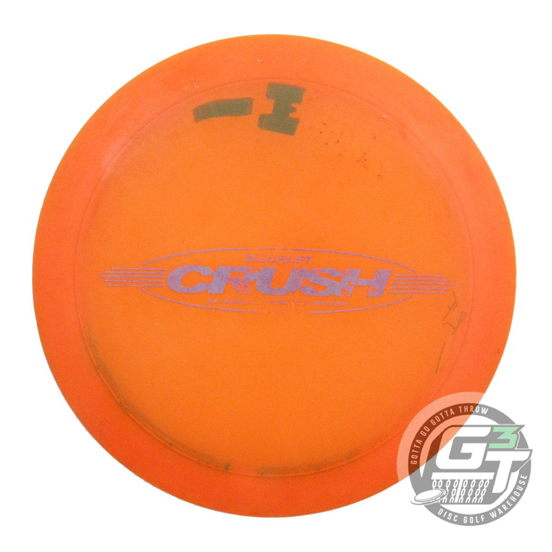 USED Discraft Elite Z Crush 174g Orange Lilac Foil Distance Driver Golf Disc