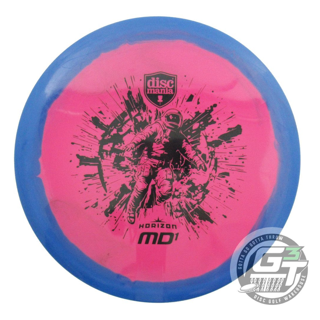 USED DiscMania Horizon S-Line MD1 179g Blue-Pink Black Stamp Midrange Golf Disc
