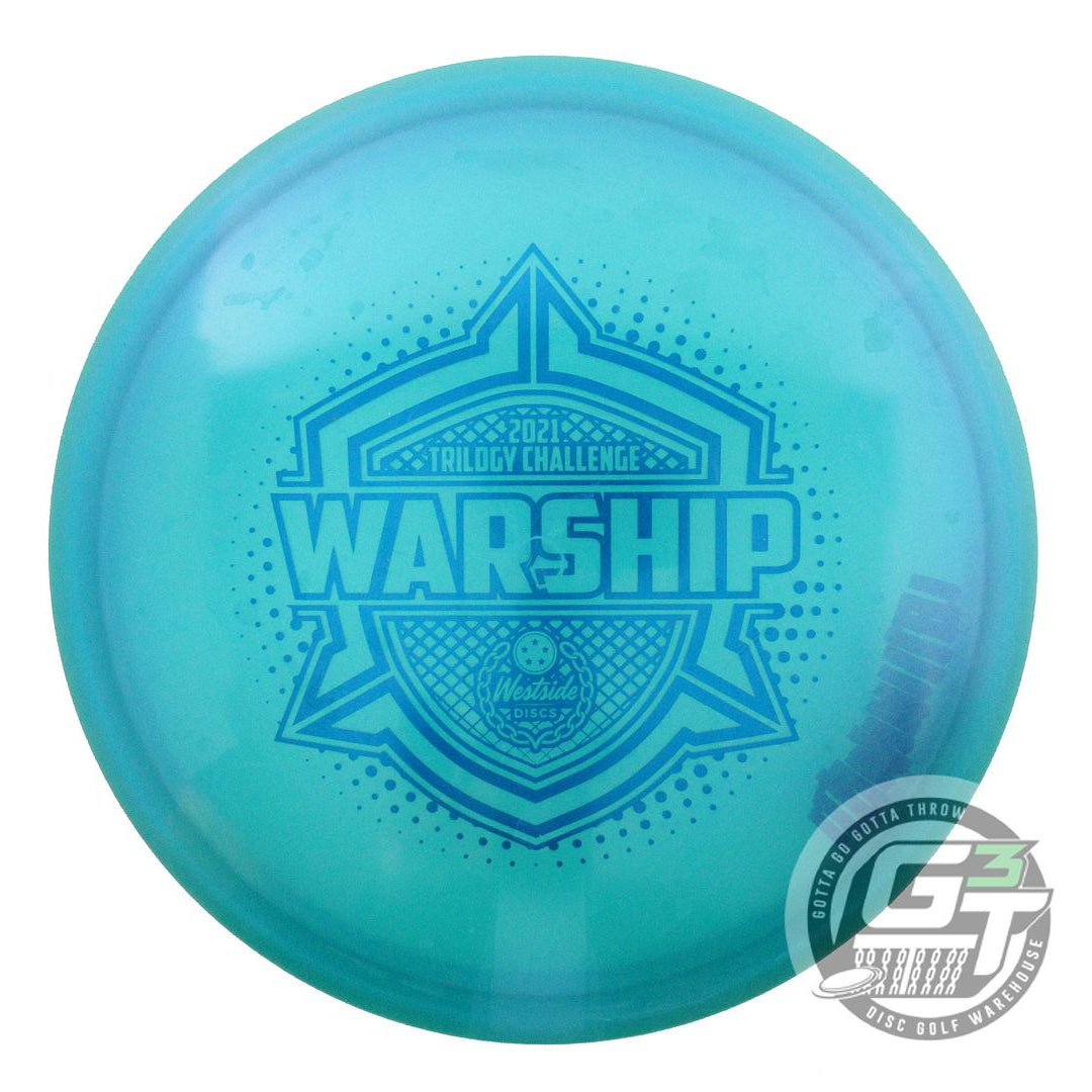 USED Westside Discs VIP Warship 171g Teal Blue Foil Midrange Golf Disc