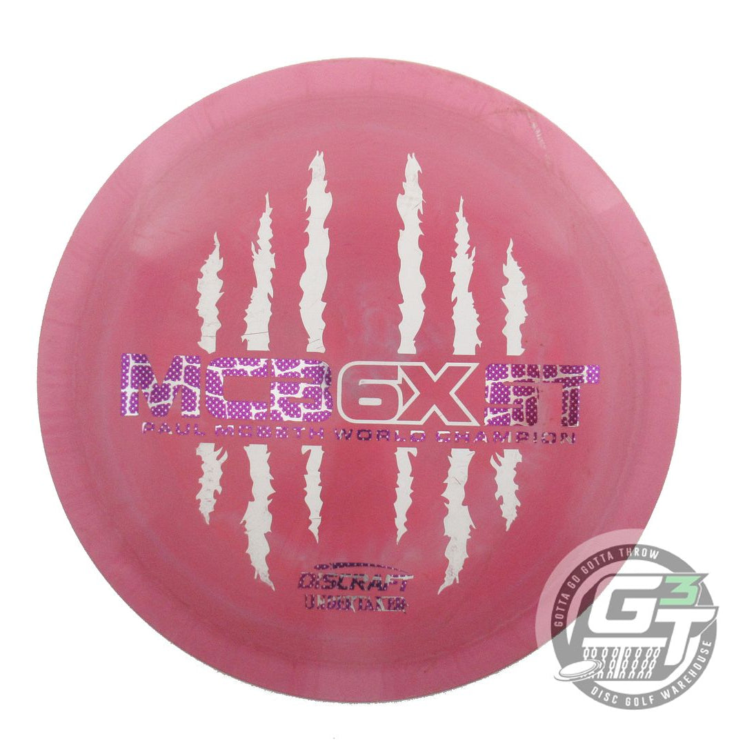 USED Discraft 6X McBEAST ESP Undertaker 174g Pink White Stamp Driver Golf Disc