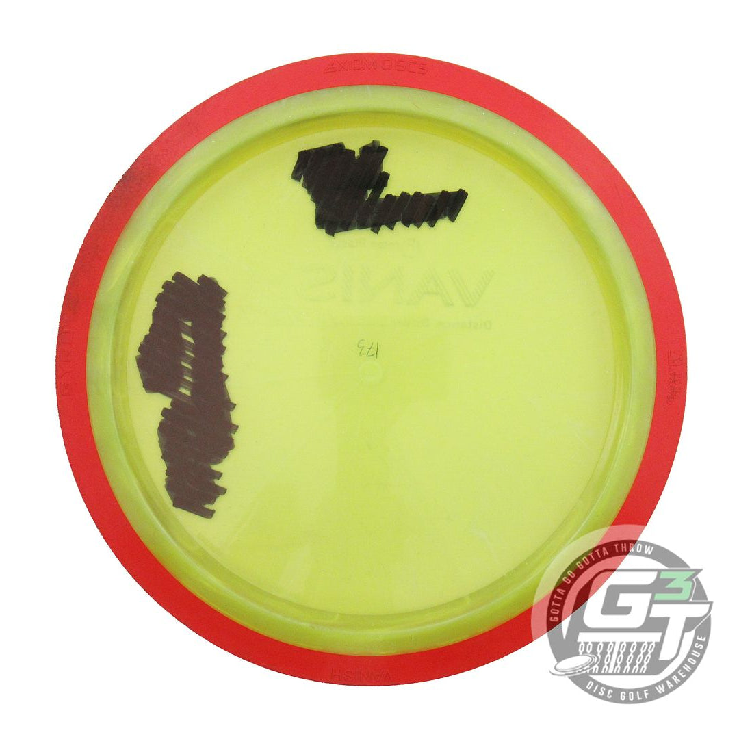 USED Axiom Discs Proton Vanish 173g Yellow Red Rim Distance Driver Golf Disc