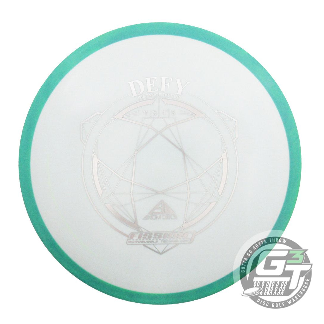 NOS Axiom Discs Fission Defy 162g White Seafoam Rim Distance Driver Golf Disc