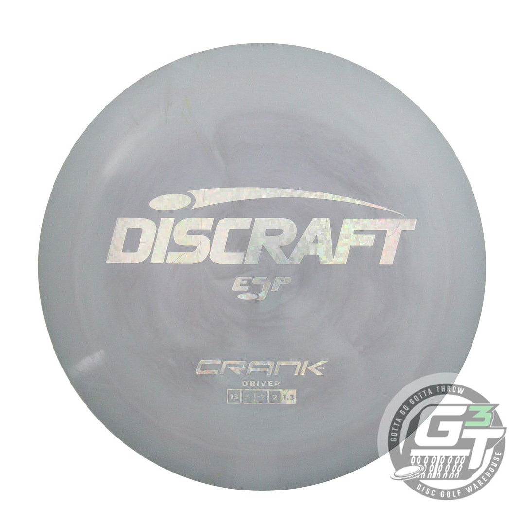 USED Discraft ESP Crank 174g Gray Silver Pixel Foil Distance Driver Golf Disc