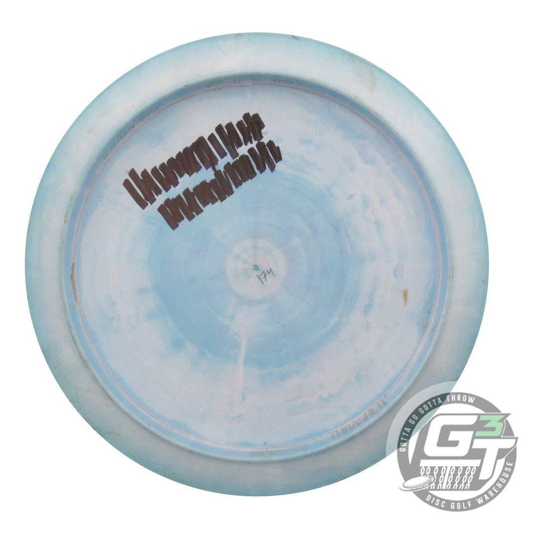 USED Discraft ESP Thrasher 174g Blue-Cream Blue Stamp Distance Driver Golf Disc