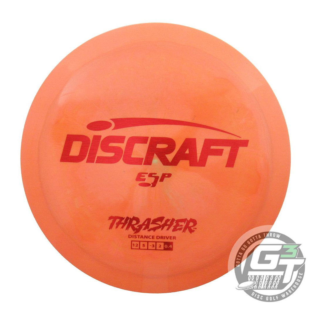 USED Discraft ESP Thrasher 173g Orange Red Holo Foil Distance Driver Golf Disc
