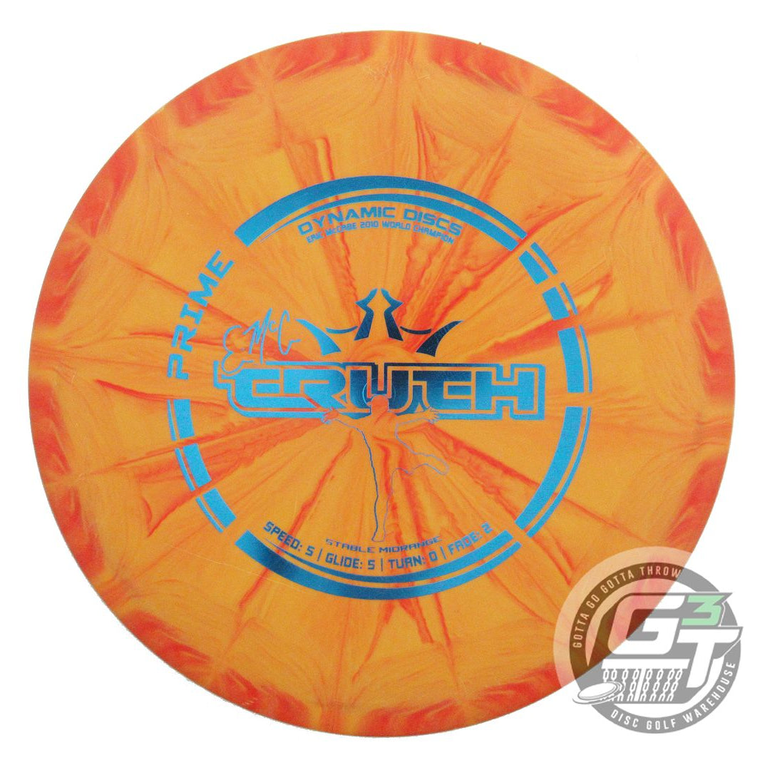 USED Dynamic Discs Prime Burst EMAC Truth 175g Orange Blue Foil Midrange Disc
