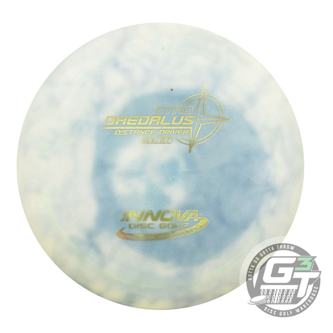 USED Innova Star Daedalus 176g White HOME DYED Distance Driver Golf Disc