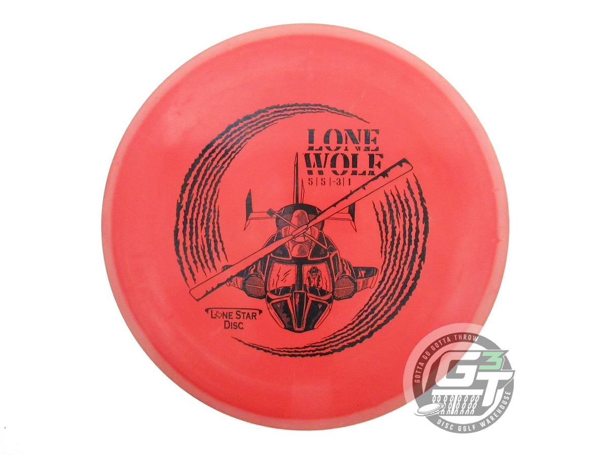 USED Lone Star Lima Lone Wolf 154g Red Black Stamp Midrange Golf Disc