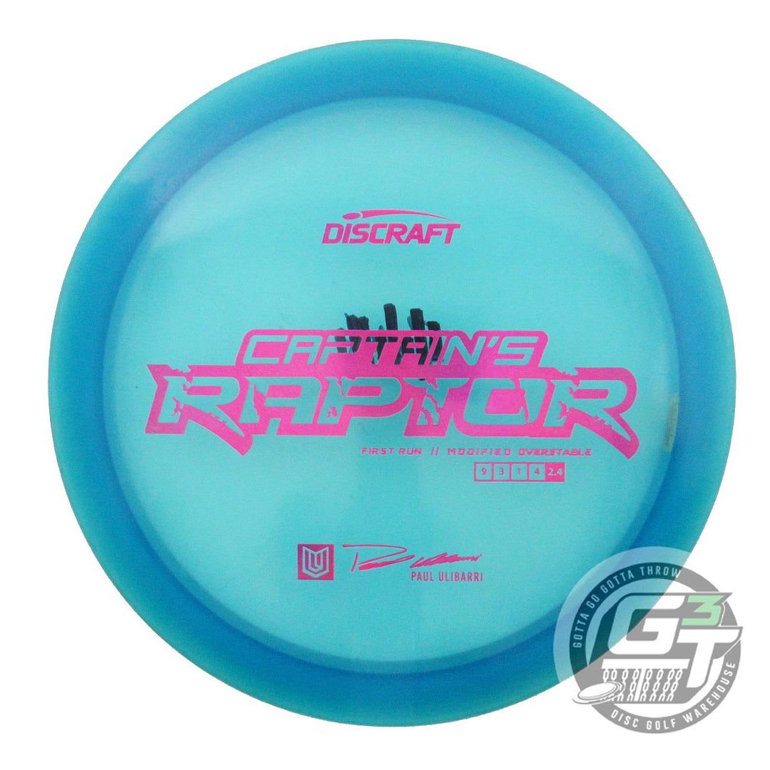 USED Discraft Special Blend Z Raptor 175g Blue Magenta Foil Driver Golf Disc