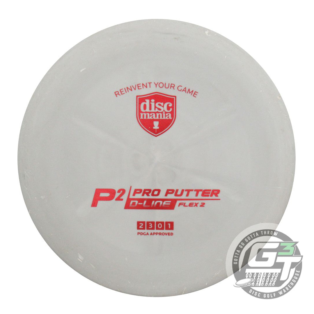 USED DiscMania D-Line Flex 2 P2 176g Gray Red Foil A Putter Golf Disc
