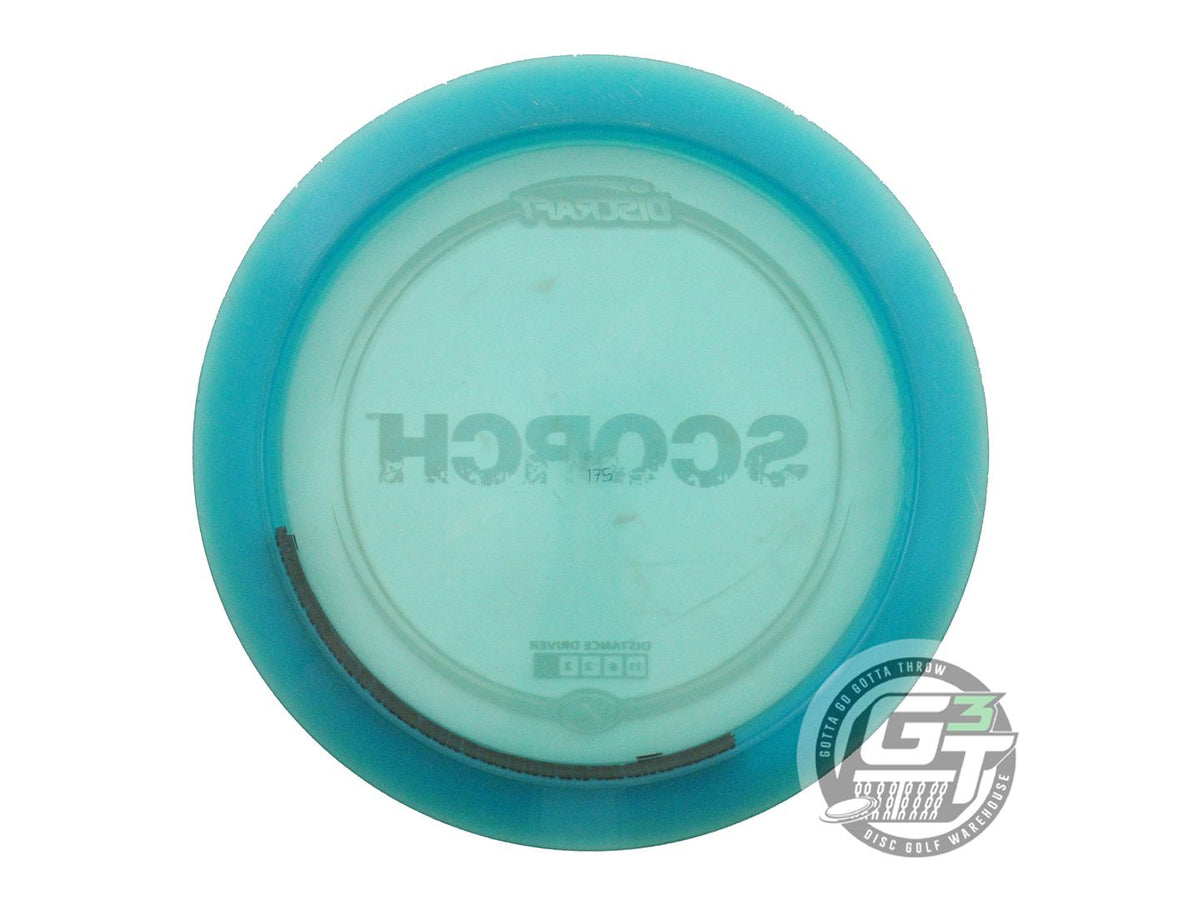 USED Discraft Z Scorch 175g Teal White Stamp Distance Driver Golf Disc
