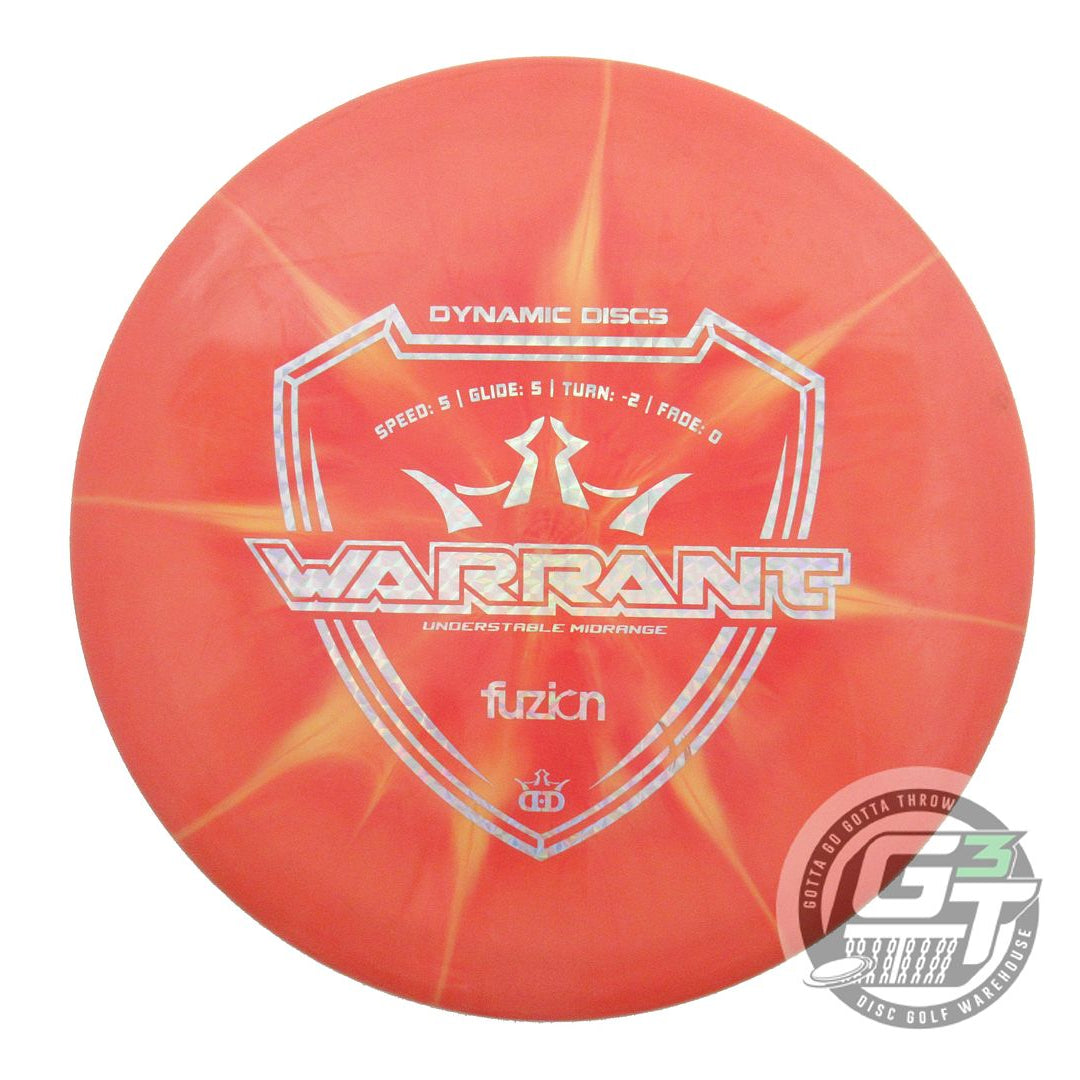USED Dynamic Discs Fuzion Burst Justice 174g Gray Blue Foil Midrange Golf Disc