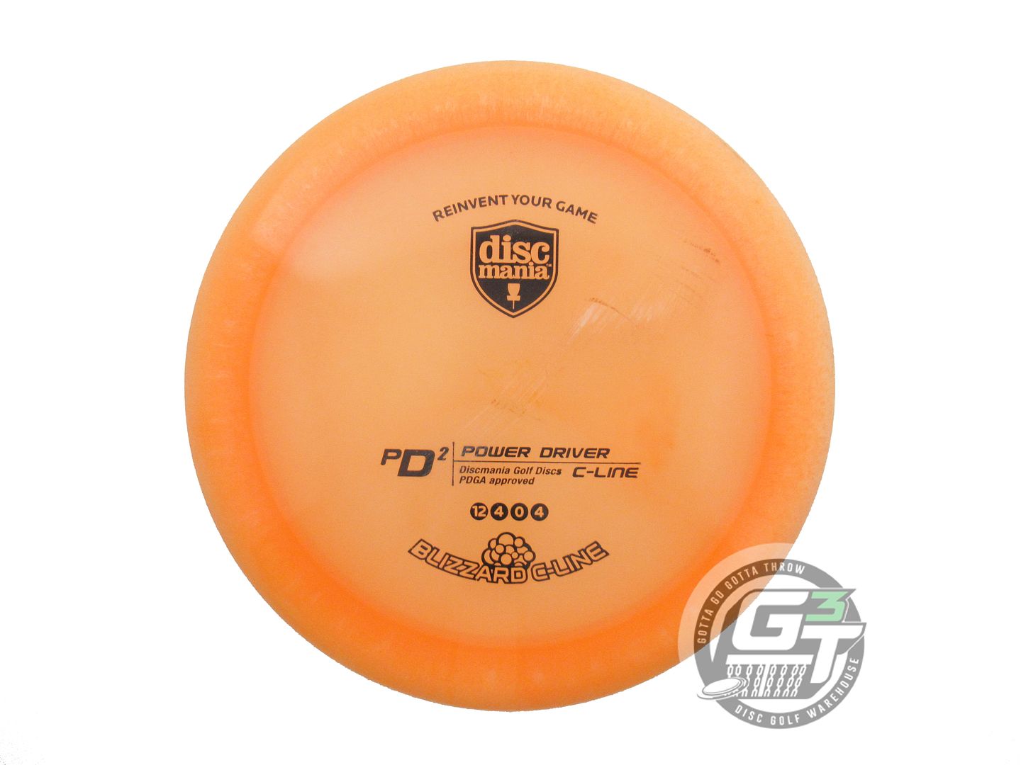 USED DiscMania Blizzard C-Line PD2 160g Peach Black Stamp OOP Driver Golf Disc