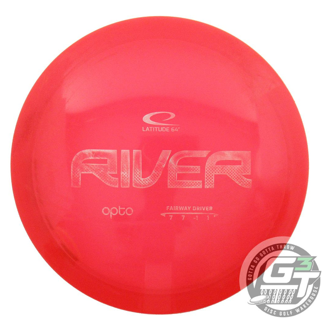USED Latitude 64 Opto River 173g Red Silver Foil Fairway Driver Golf Disc