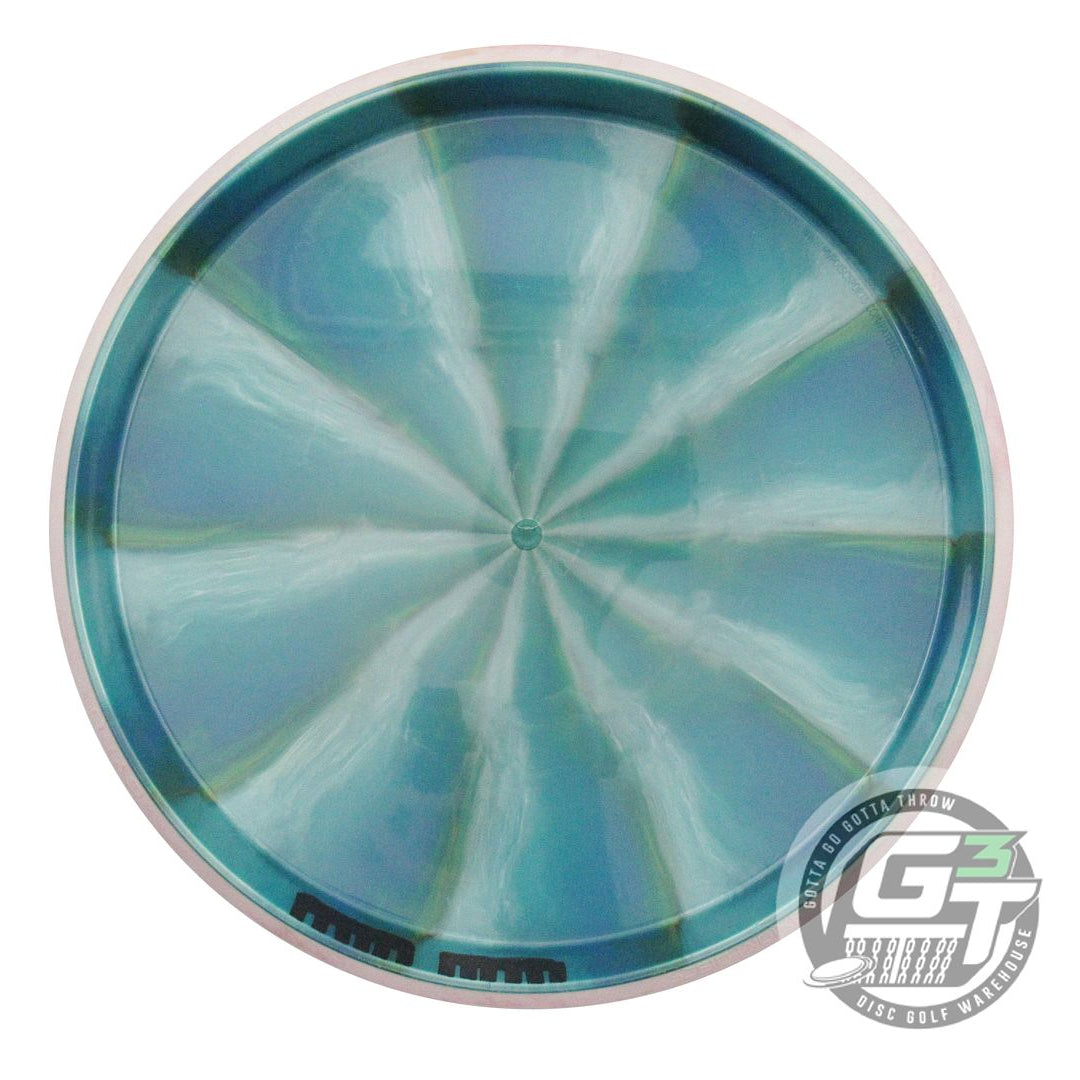 USED Axiom Discs Plasma Proxy 172g Green-Teal Lilac Rim Putter Golf Disc