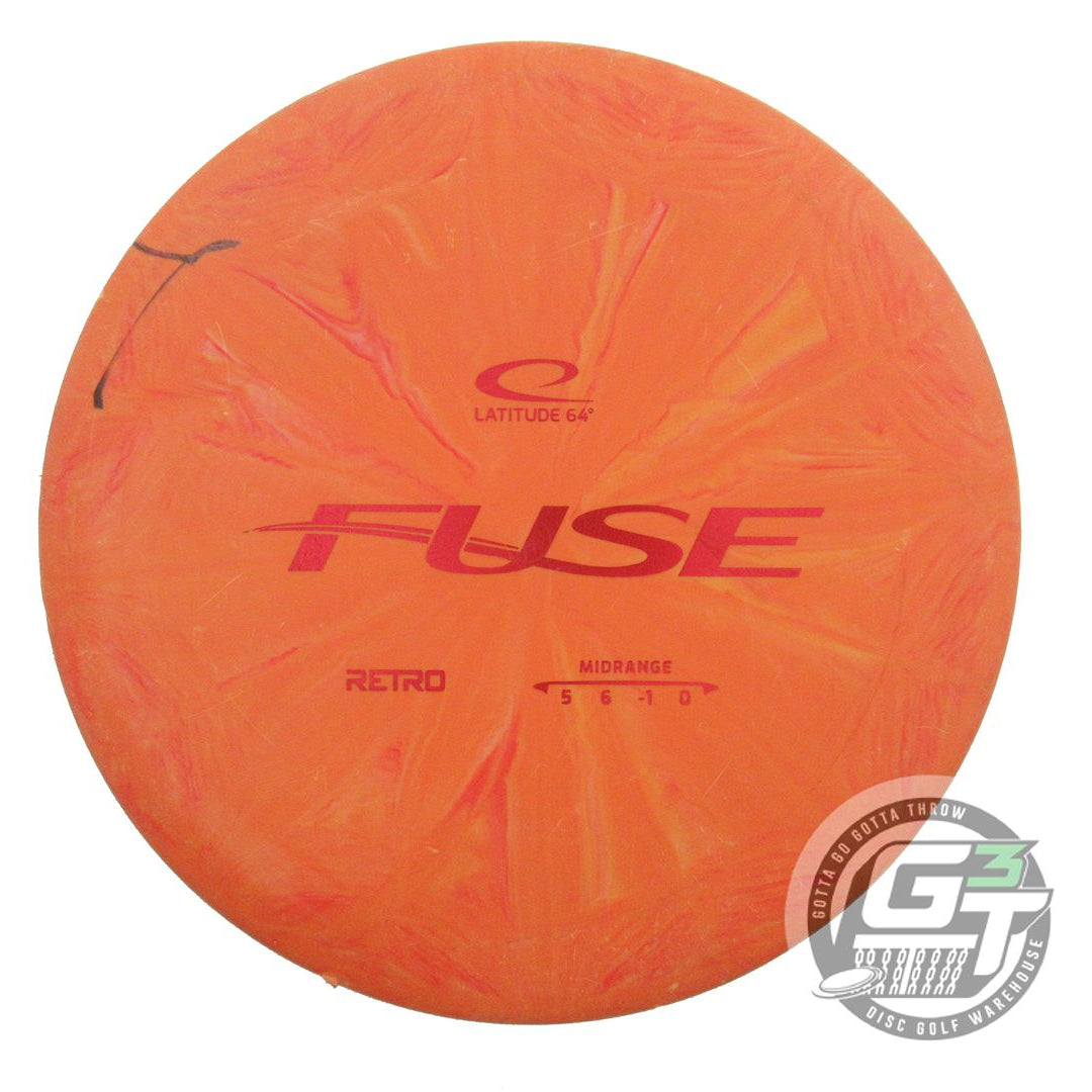 USED Latitude 64 Retro Burst Fuse 177g Orange Red Foil Midrange Golf Disc