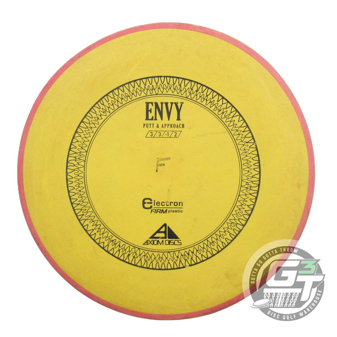 USED Axiom Discs Electron Firm Envy 172g Yellow Pink Rim Putter Golf Disc