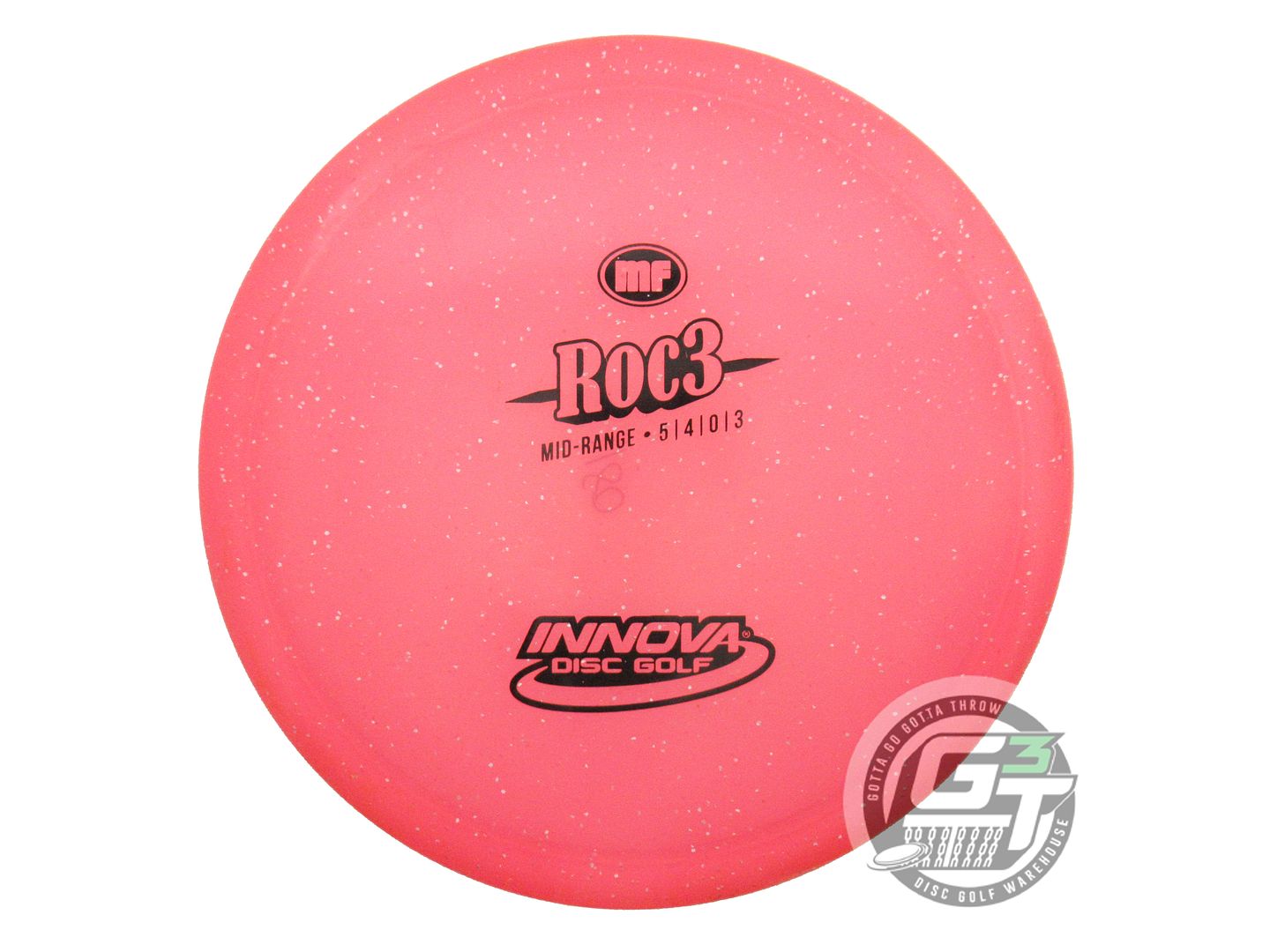 USED Innova Metal Flake Champion Roc3 180g Pink Black Stamp Midrange Golf Disc