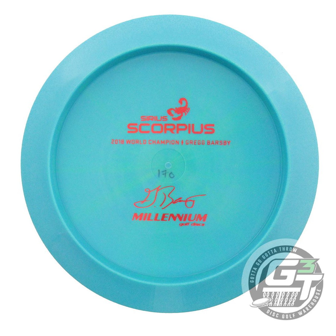 Millennium Bottom Stamp Gregg Barsby Signature Sirius Scorpius Distance Driver Golf Disc (Individually Listed)