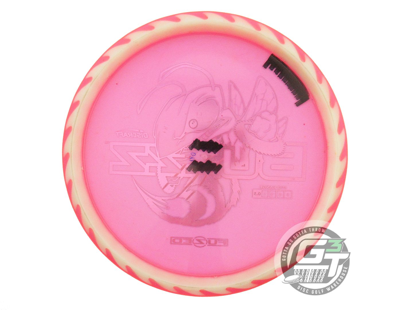 USED Discraft FuZed BuzzzSaw Buzzz 180g Pink Rainbow Foil Midrange Golf Disc