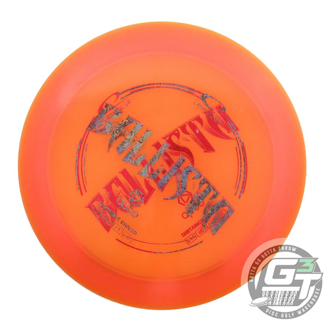USED Latitude 64 X-OUT Opto Ballista 168g Orange Distance Driver Golf Disc