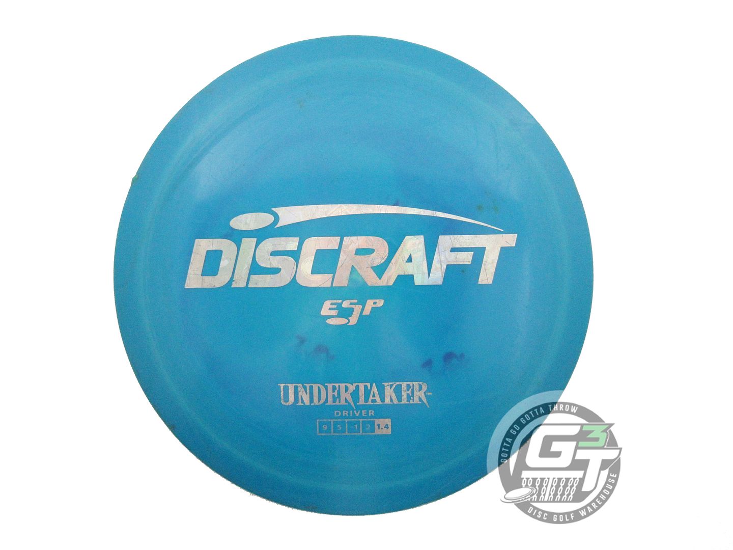 USED Discraft ESP Undertaker 174g Teal Money Foil Distance Driver Golf Disc