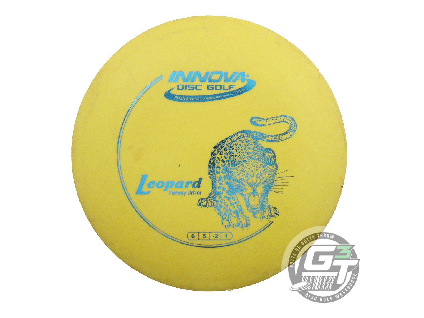 USED Innova DX Leopard 145g Yellow Blue Foil Fairway Driver Golf Disc