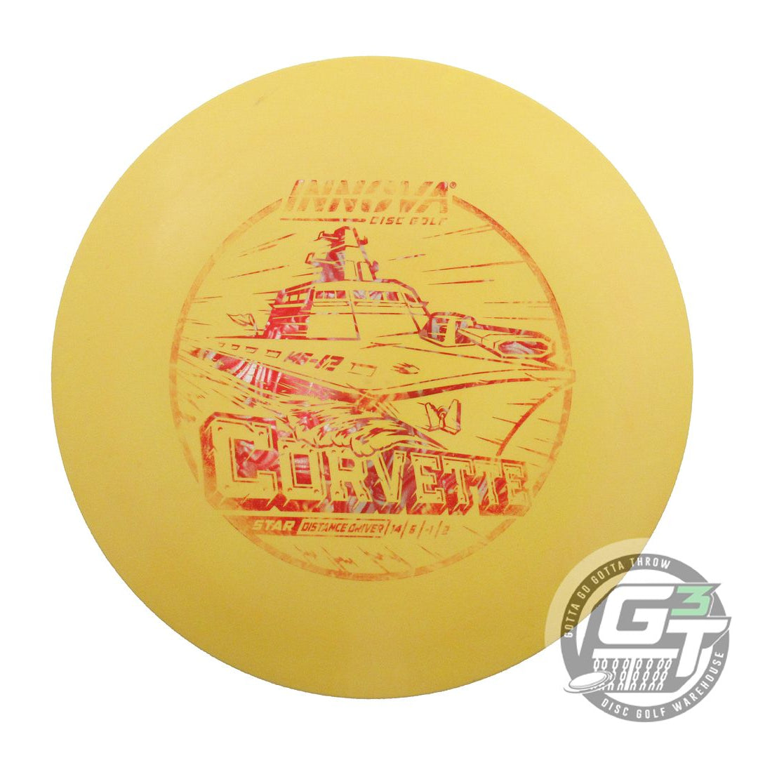 USED Innova Star Corvette 171g Yellow Red Rose Foil Distance Driver Golf Disc