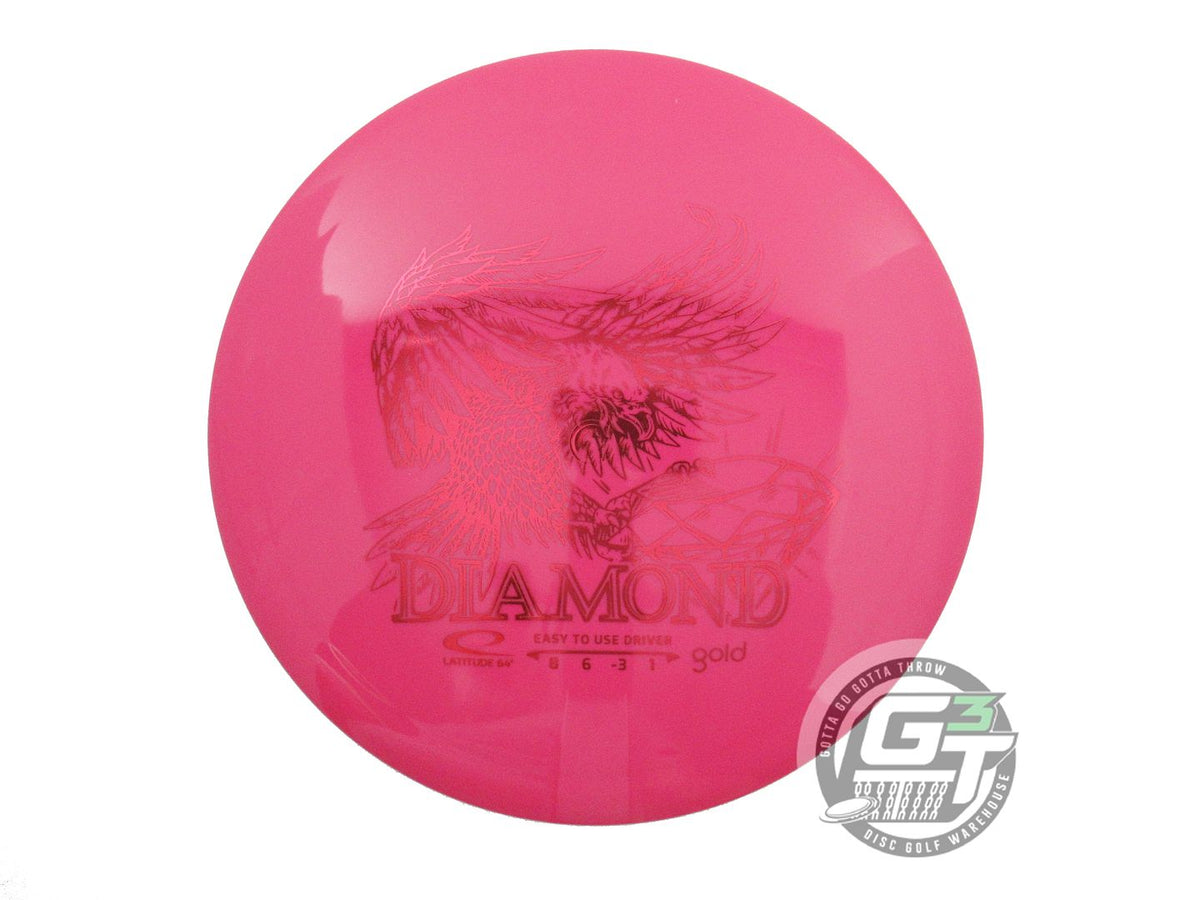 USED Latitude 64 Gold Diamond 151g Magenta Red Foil Fairway Driver Golf Disc