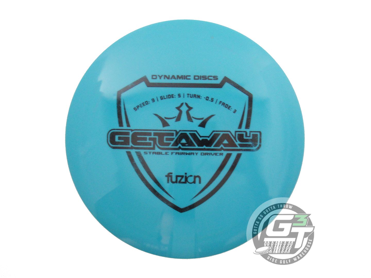 USED Dynamic Discs Fuzion Getaway 173g Teal Black Stamp Distance Driver Disc