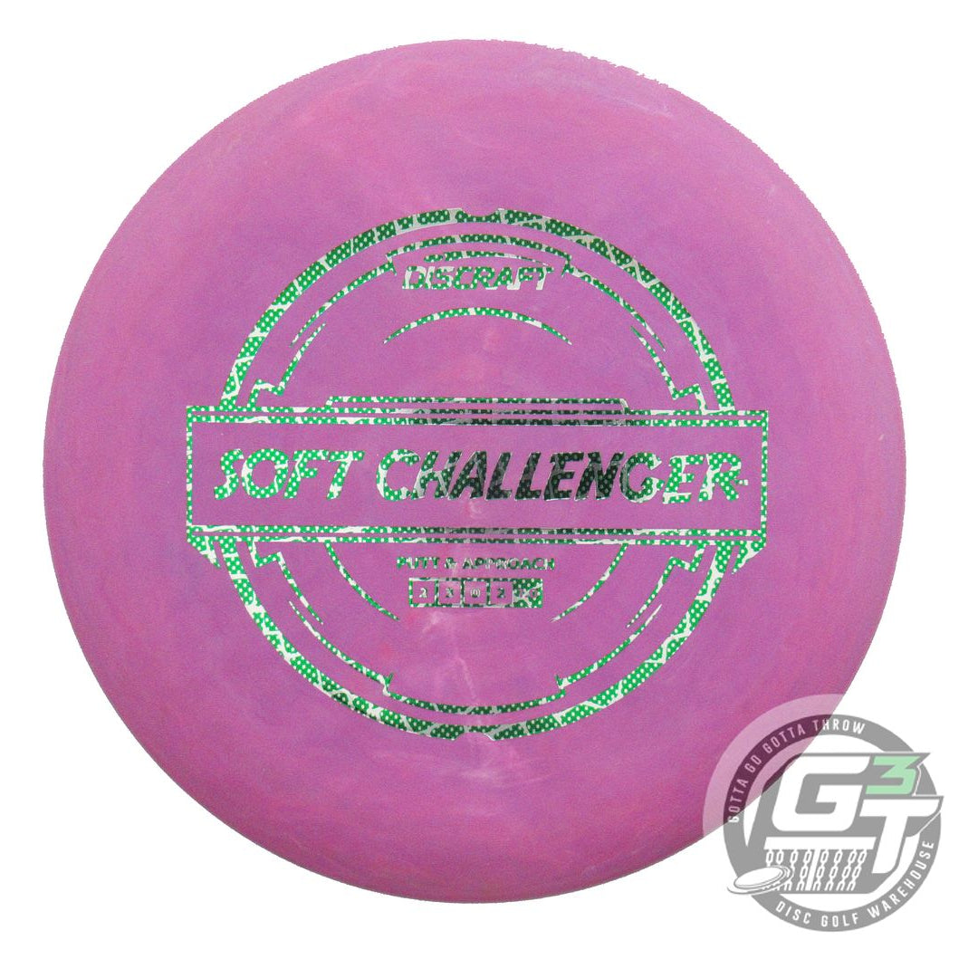 USED Discraft Putter Line Soft Challenger 174g Purple Reptile Foil Putter Disc
