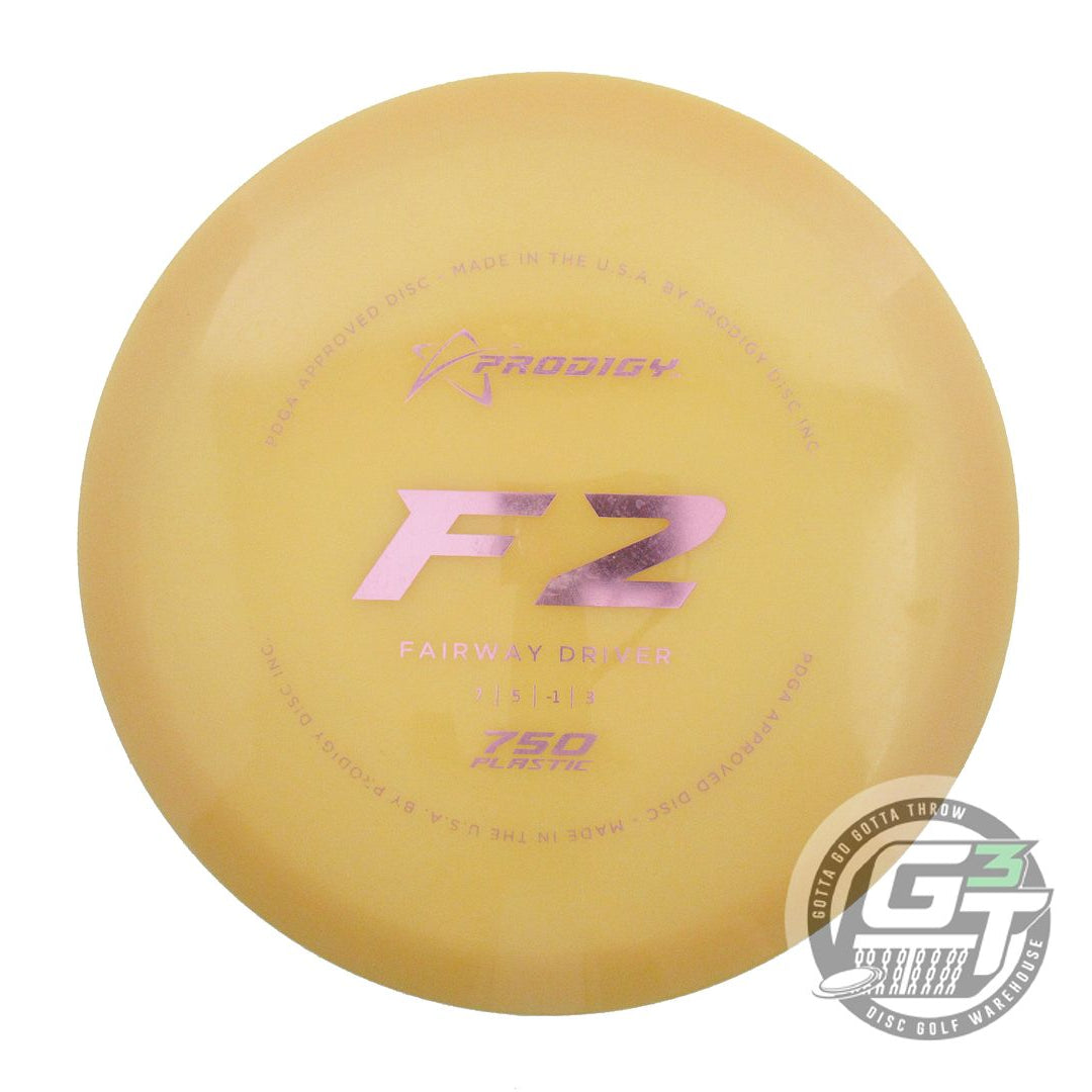 USED Prodigy Discs 750 F2 172g Gold Pink Foil Fairway Driver Golf Disc