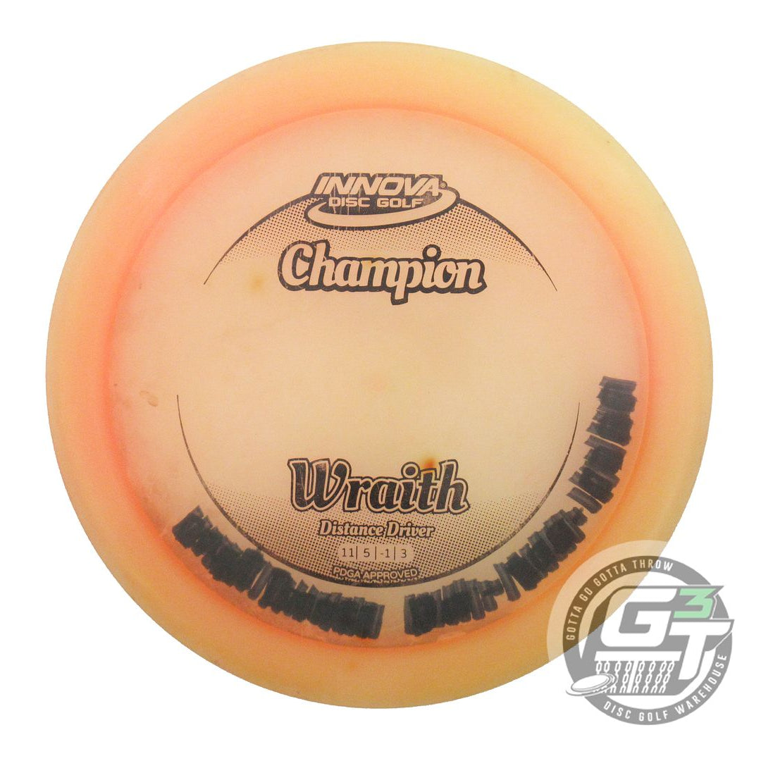 USED Innova Champion Wraith 167g Peach Black Stamp Distance Driver Golf Disc