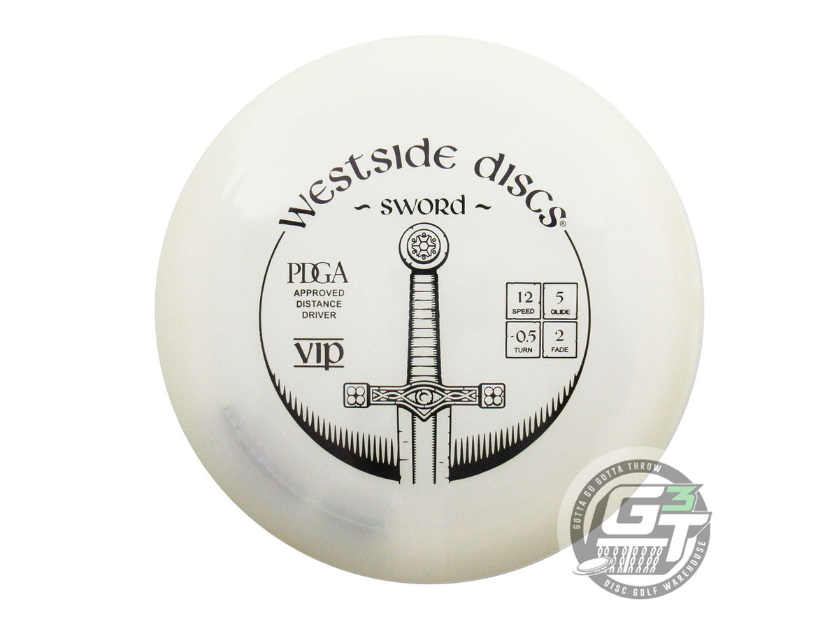 USED Westside Discs VIP Sword 168g White Black Stamp Distance Driver Golf Disc