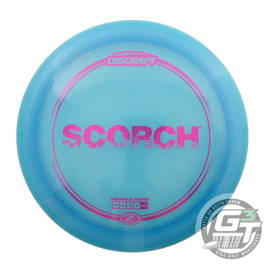 USED Discraft Z Scorch 173g Teal Magenta Foil Distance Driver Golf Disc