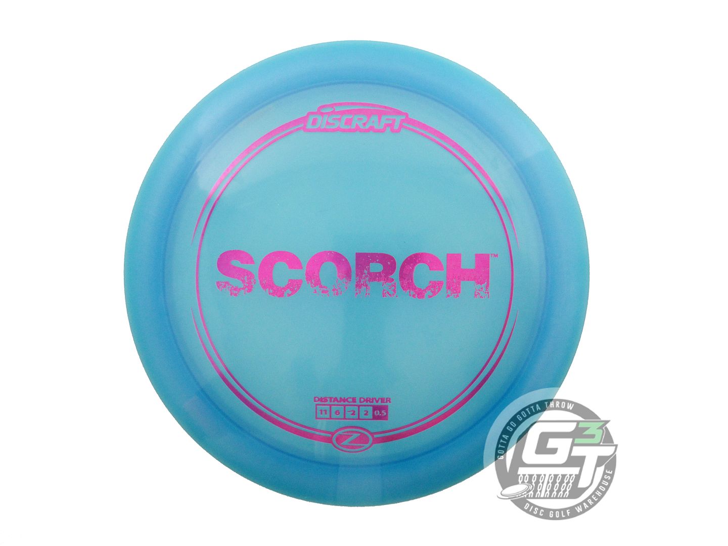 USED Discraft Z Scorch 173g Teal Magenta Foil Distance Driver Golf Disc