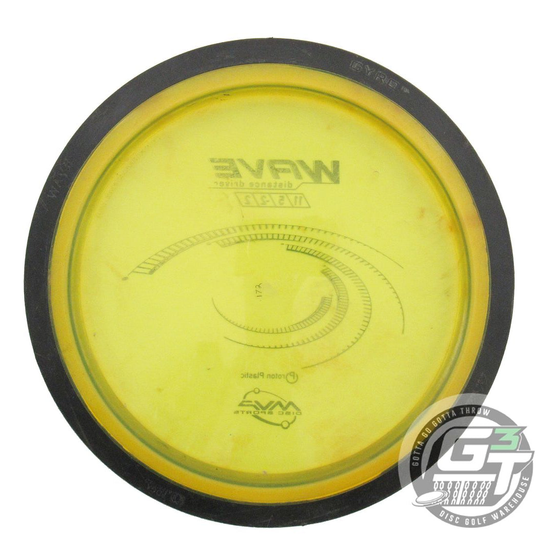 USED MVP Disc Sports Proton Wave 172g Yellow Distance Driver Golf Disc