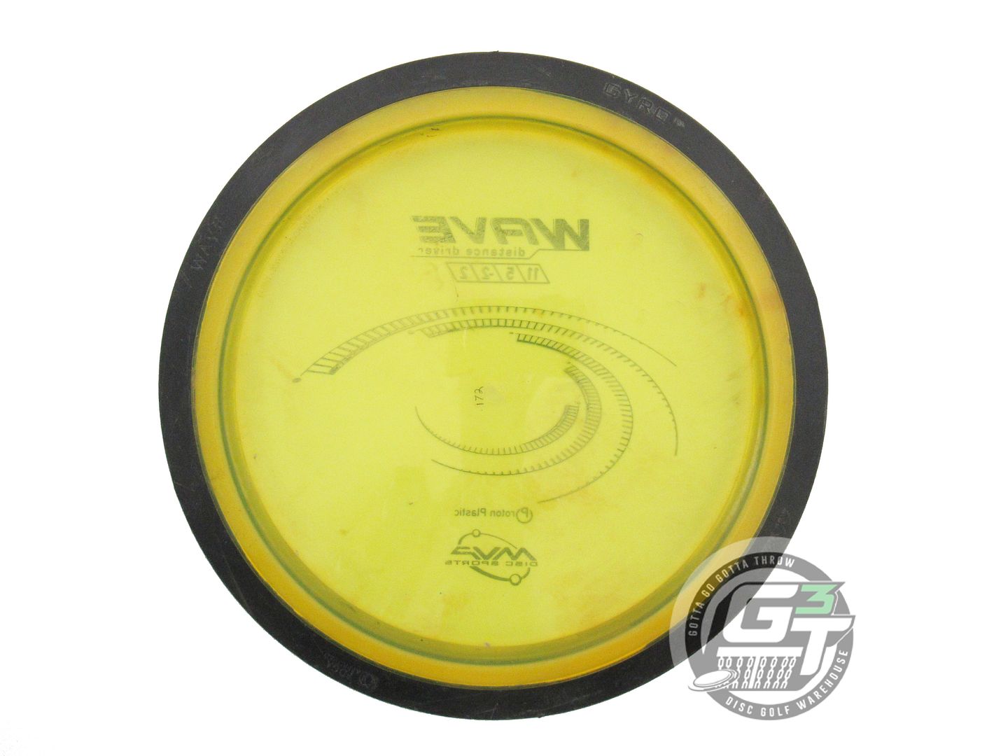USED MVP Disc Sports Proton Wave 172g Yellow Distance Driver Golf Disc