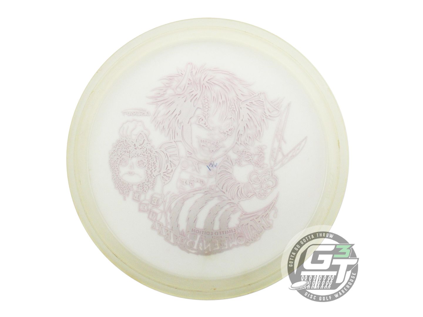 USED Discraft CHUCKY Glo Z Buzzz 176g Pink Holo Foil Midrange Golf Disc