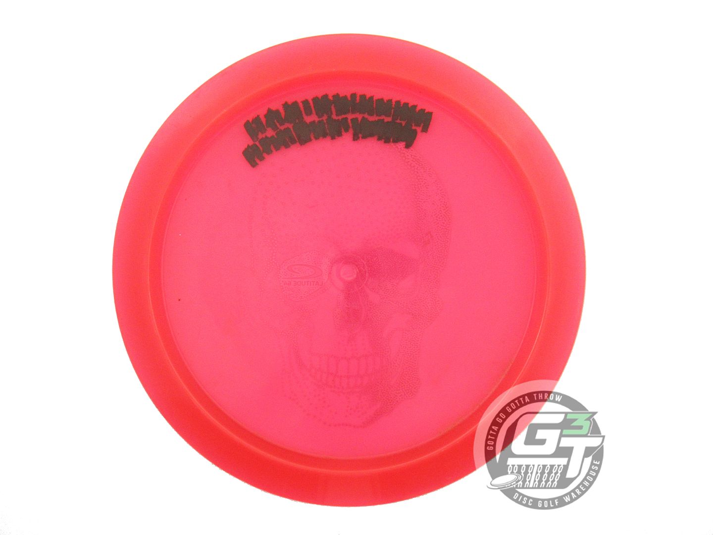 USED Latitude 64 HAPPY SKULL Opto-X Musket 169g Red Green Foil Driver Golf Disc