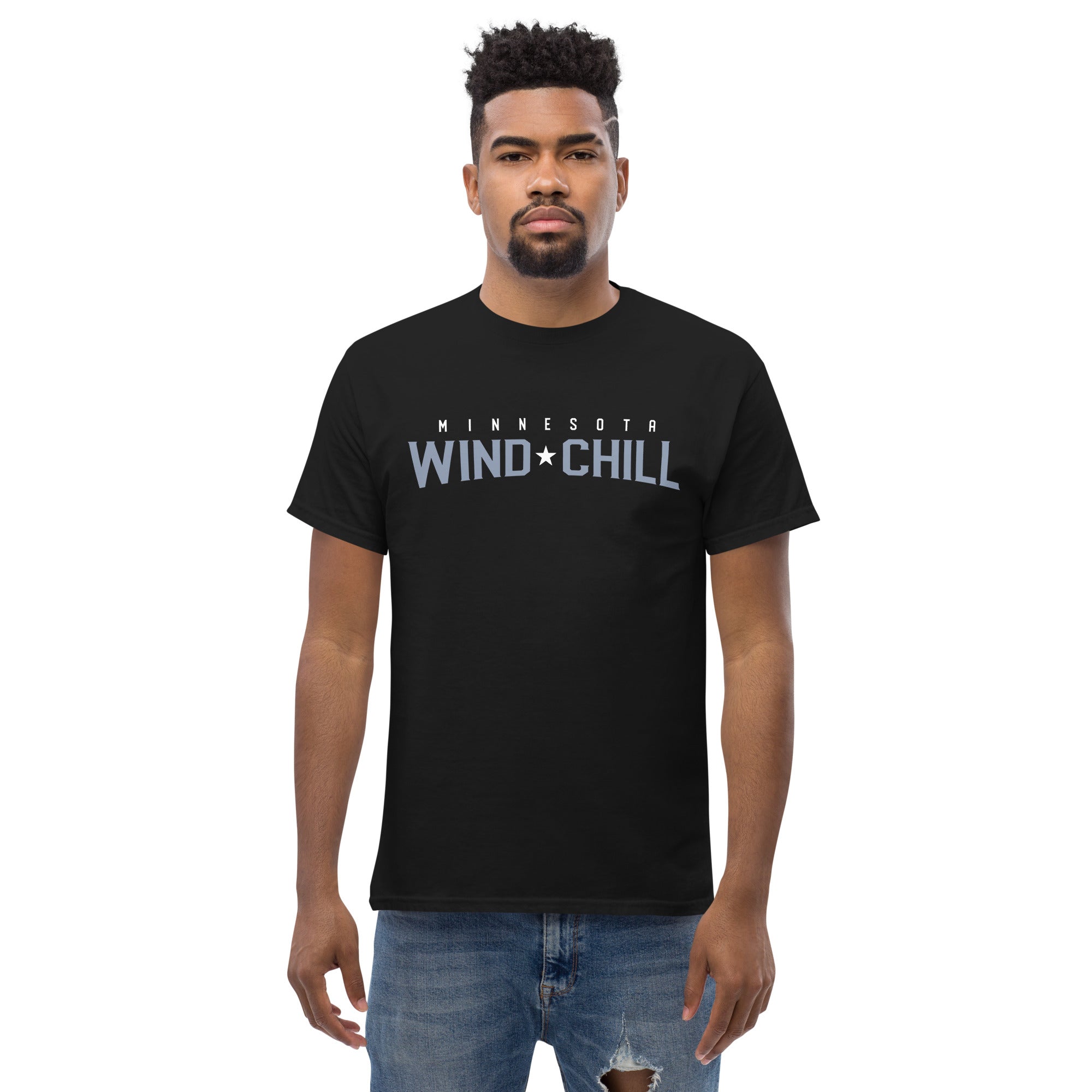 Wind Chill Black Wordmark T-Shirt