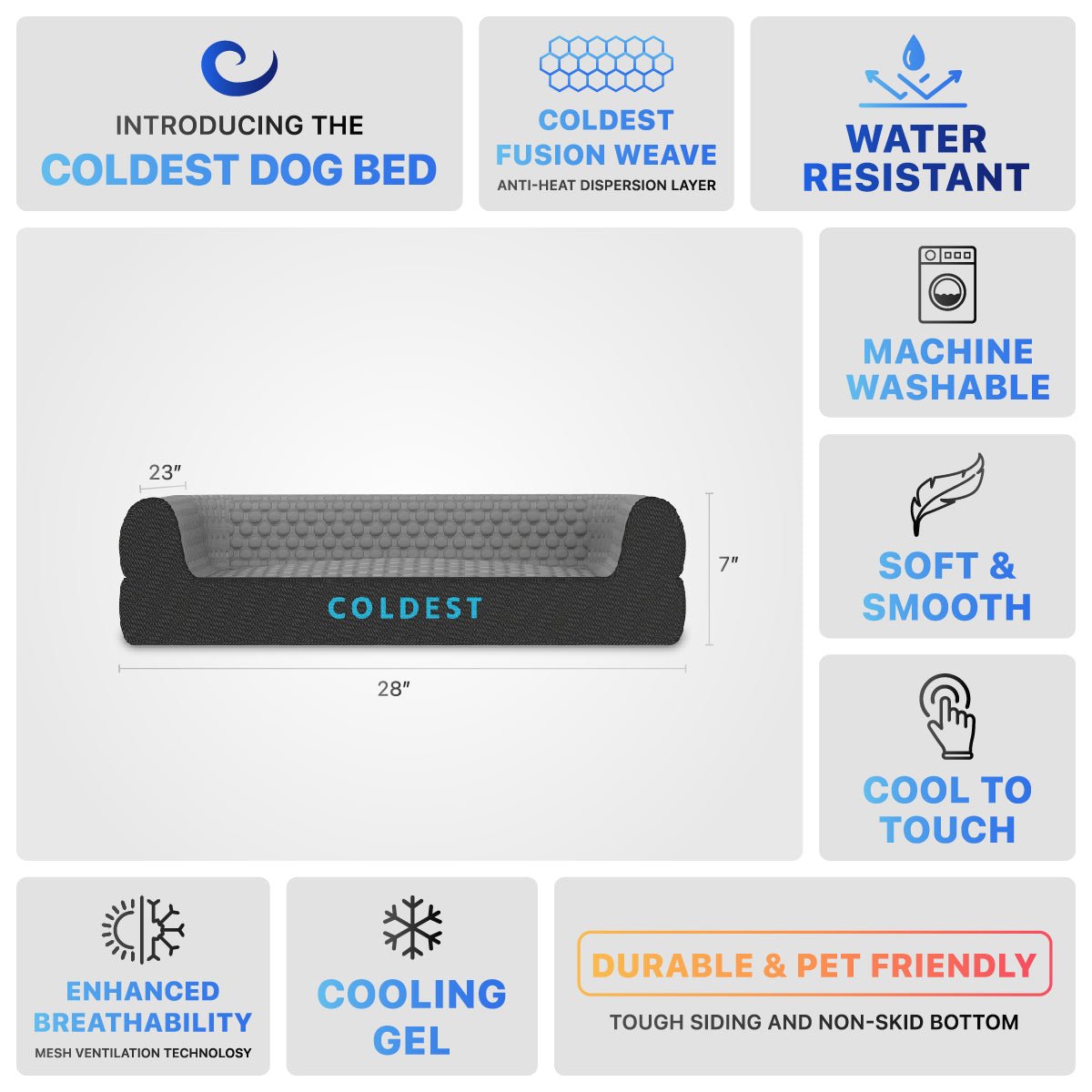 The Coldest Cozy Dog Bed