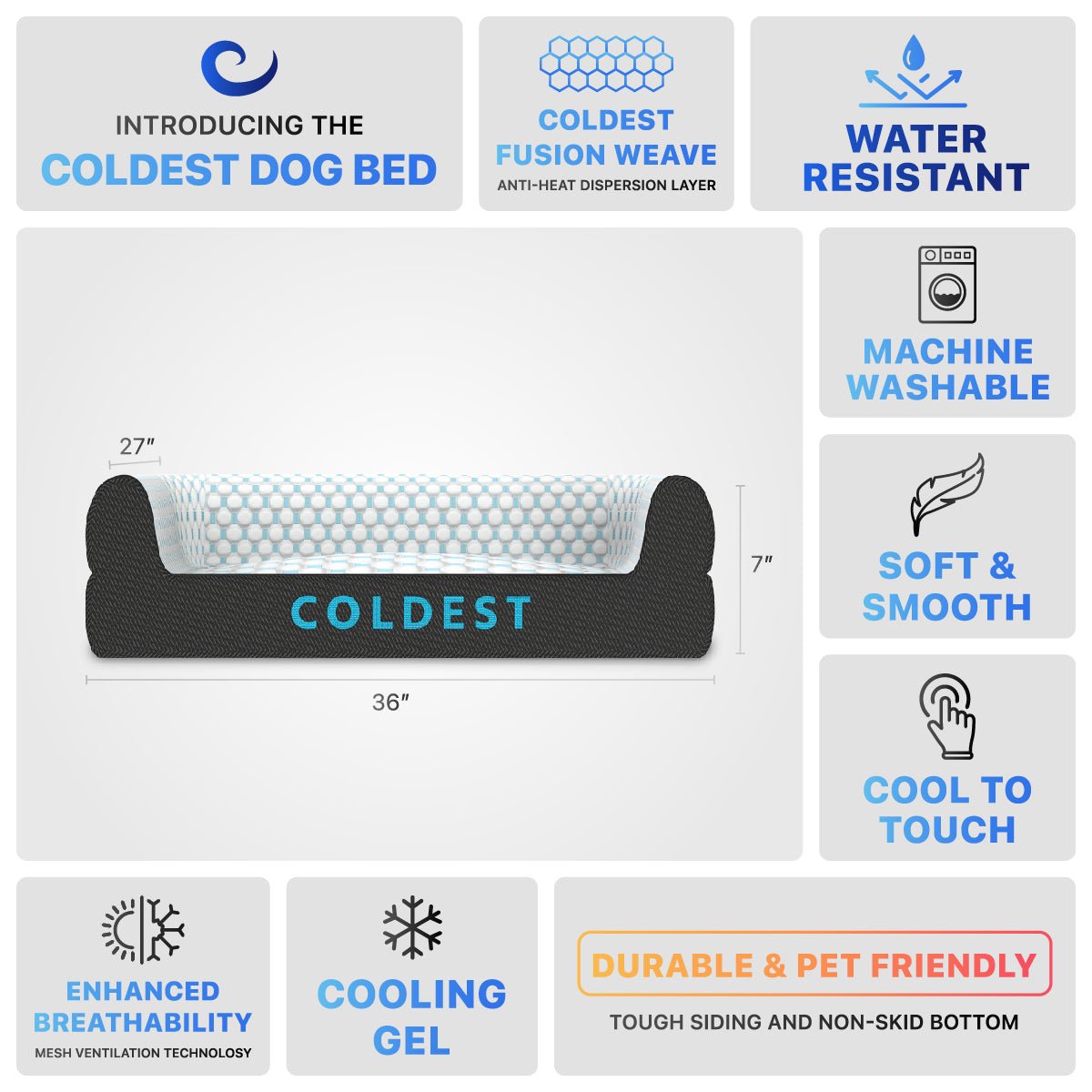 The Coldest Cozy Dog Bed