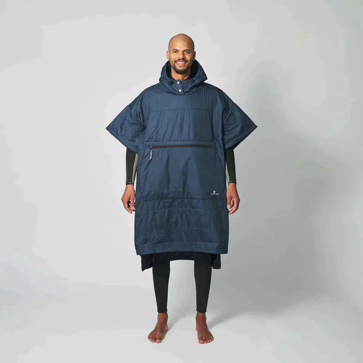 VOITED 2nd Edition Outdoor Poncho for Surfing, Camping, Vanlife & Wild Swimming - Ocean Navy