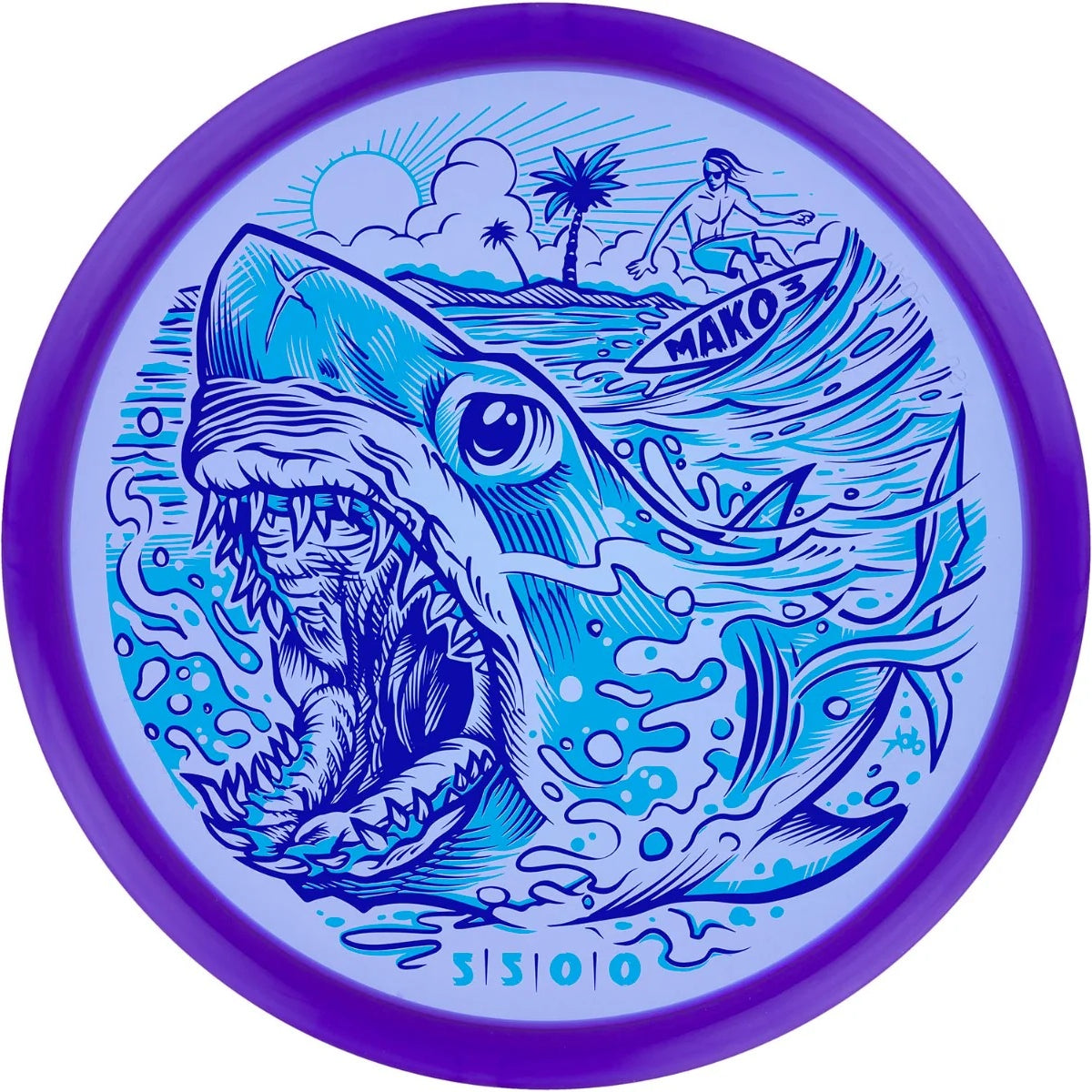 Innova Limited Edition Sharkbite Bay Stamp Champion Mako3 Midrange Golf Disc