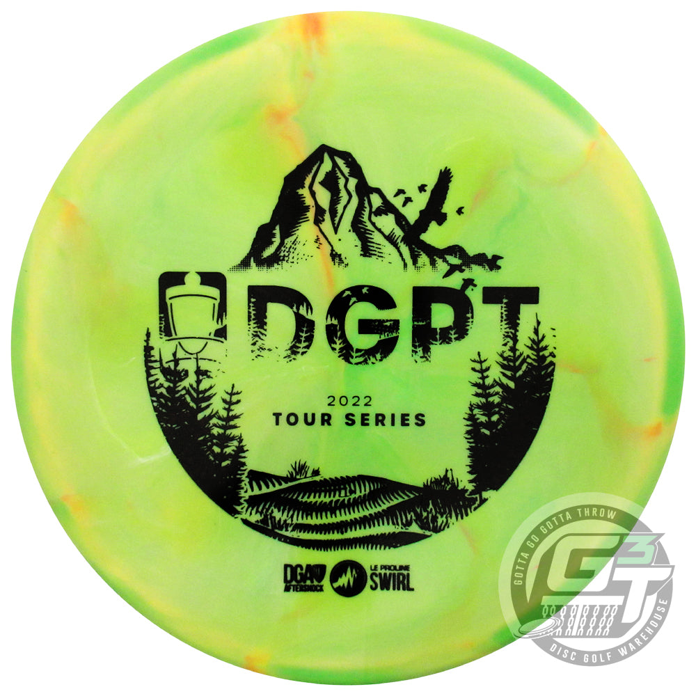 DGA Limited Edition 2022 DGPT Swirly Proline Aftershock Midrange Golf Disc