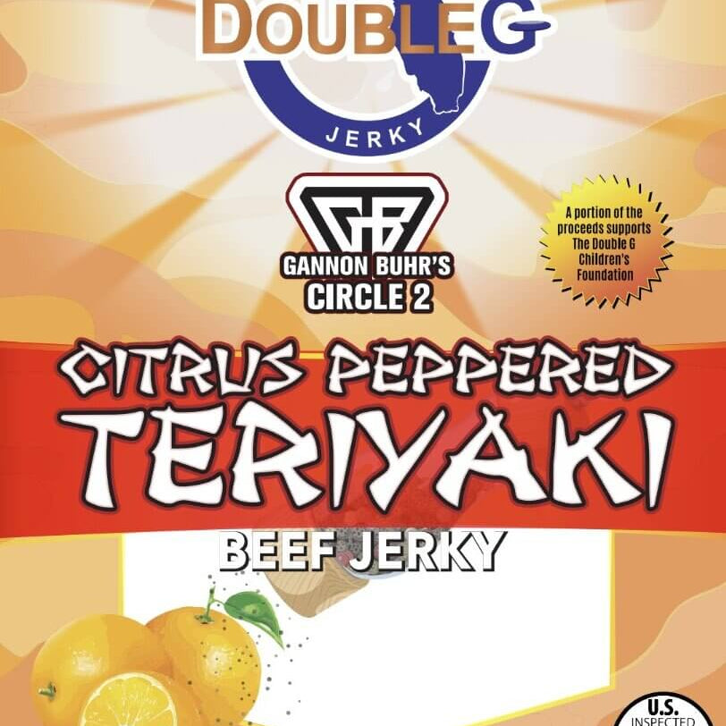 Double G Craft Beef Jerky - Gannon Buhr Citrus Peppered Teriyaki