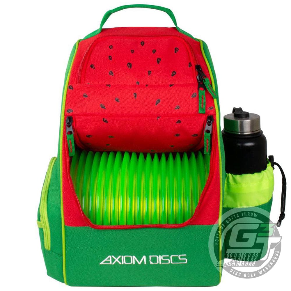 Axiom Discs Bag Watermelon Edition Axiom Watermelon Edition Shuttle Backpack Disc Golf Bag