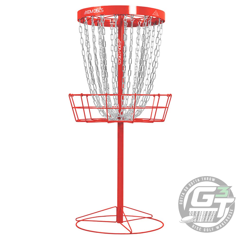 Axiom Discs Basket Red Axiom Pro 24-Chain Disc Golf Basket