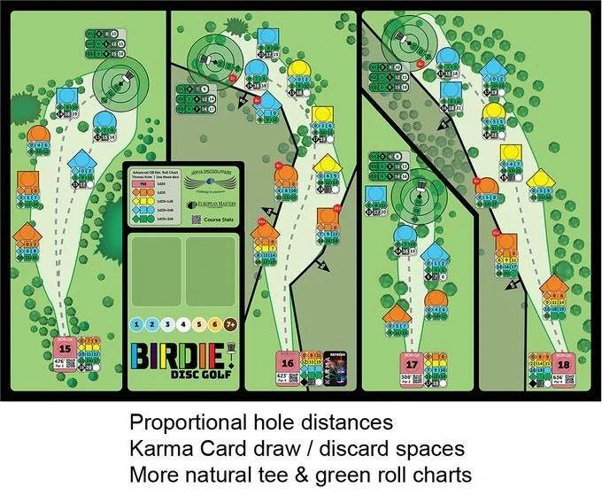 Boda Brothers Games Accessory Boda Brothers Games Birdie Disc Golf Tabletop Board Game - Expansion Courses Pack 1